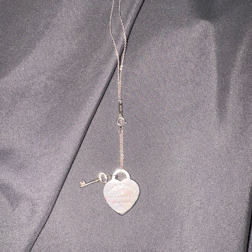 Silver Heart Tiffany Necklace
